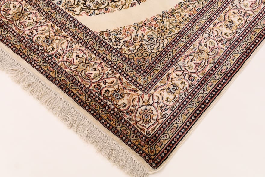 kashmir-seidenteppich-193x125-cm-fein-geknupft-orientteppich-6 Handgeknüpfter Kashmir Orientteppich 191 × 124 cm