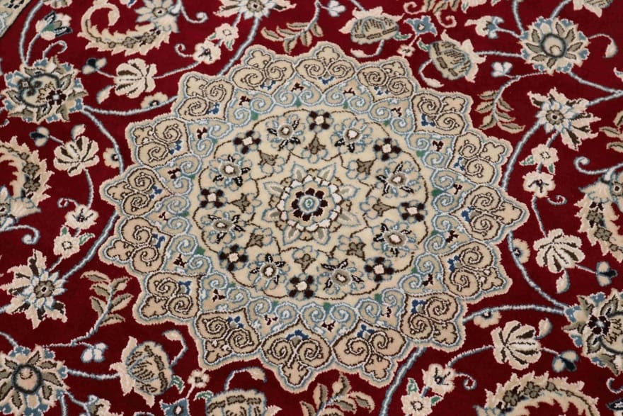 Nain Perserteppich 201 × 132 cm aus Wolle, handgeknüpft