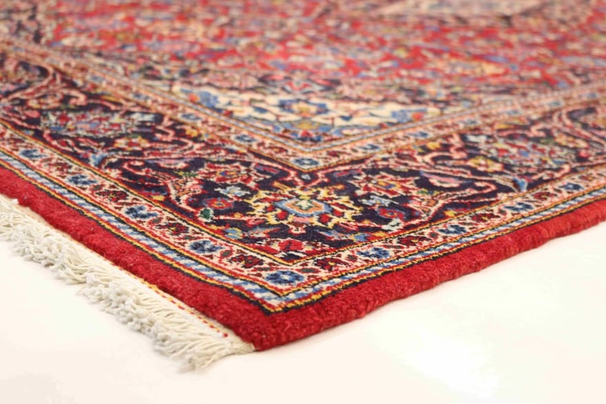 Kashan Perserteppich 202 × 138 cm aus Wolle, handgeknüpft