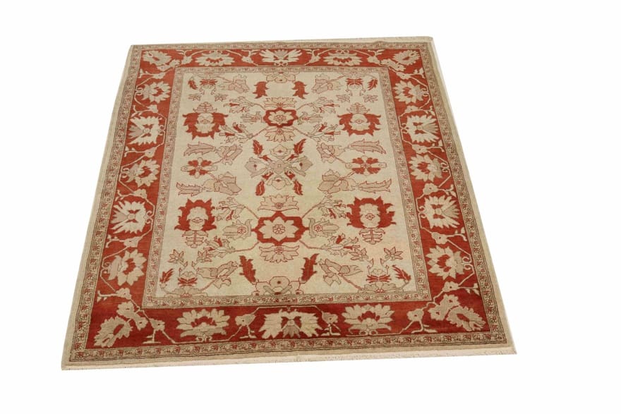 ziegler-teppich-172x118-cm-antik-design-handgeknupft-orientteppich-2 Ziegler Orientteppich 170 × 117 cm aus Wolle, handgeknüpft
