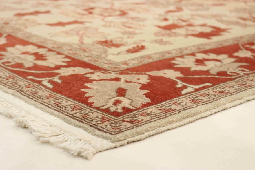 ziegler-teppich-172x118-cm-antik-design-handgeknupft-orientteppich-4 Ziegler Orientteppich 170 × 117 cm aus Wolle, handgeknüpft
