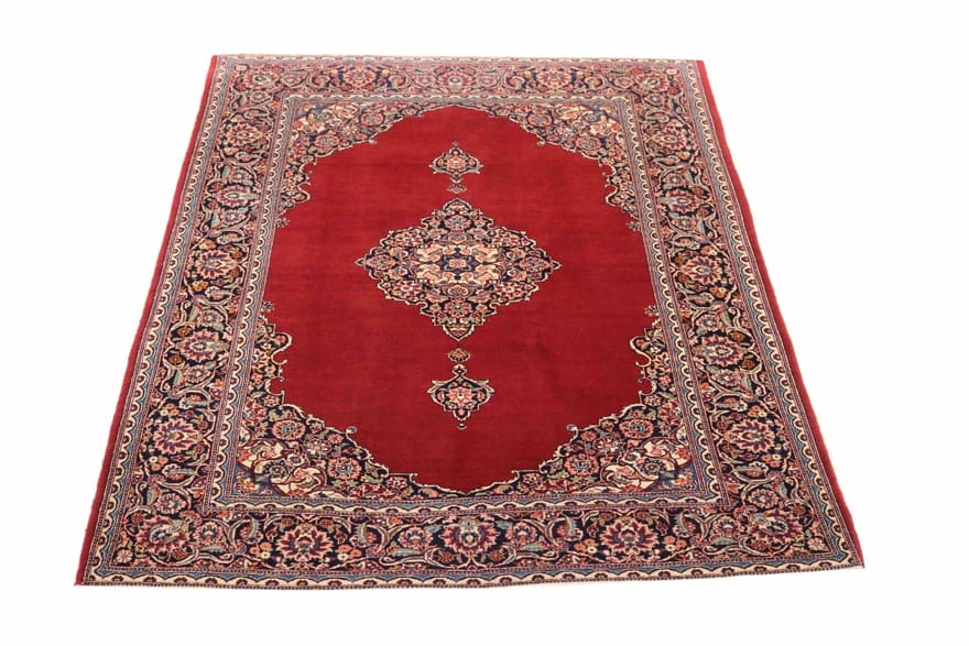Kashan Perserteppich antik, 202 × 130 cm, Wolle