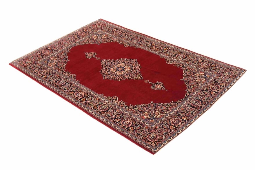 Kashan Perserteppich antik, 202 × 130 cm, Wolle