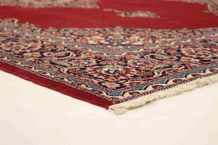 Kashan Perserteppich antik, 202 × 130 cm, Wolle