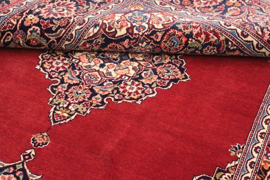 Kashan Perserteppich antik, 202 × 130 cm, Wolle