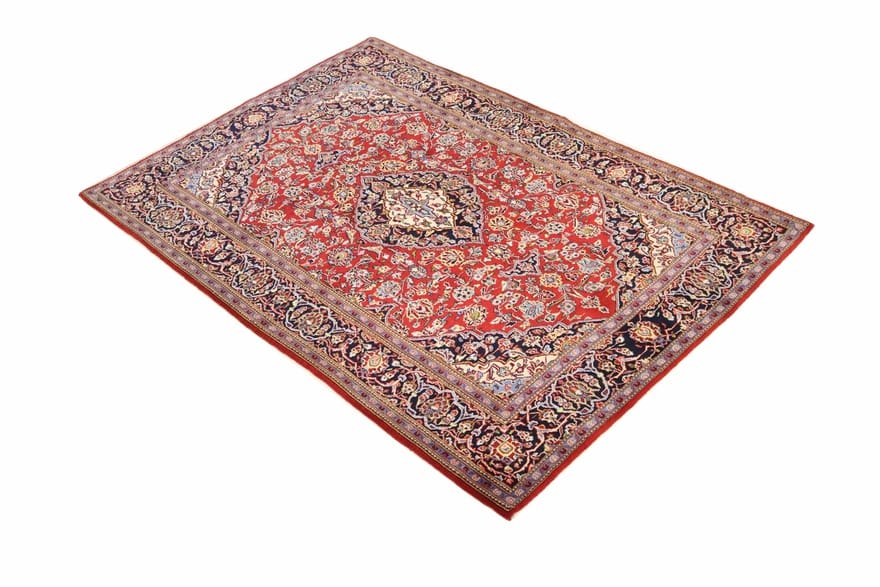 Antiker Kashan Perserteppich, 204 × 140 cm, Wolle