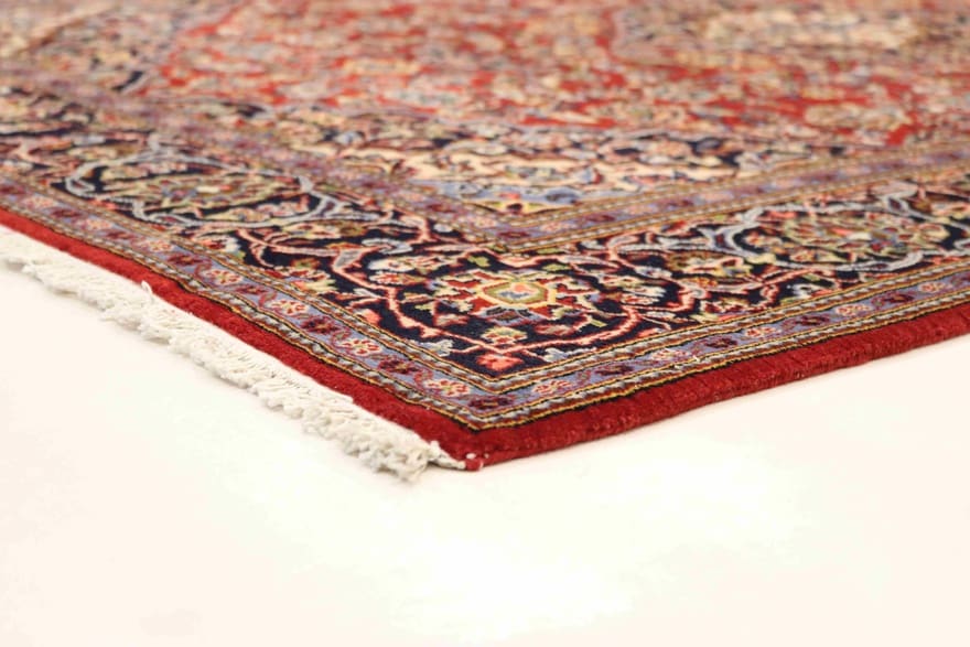 Antiker Kashan Perserteppich, 204 × 140 cm, Wolle