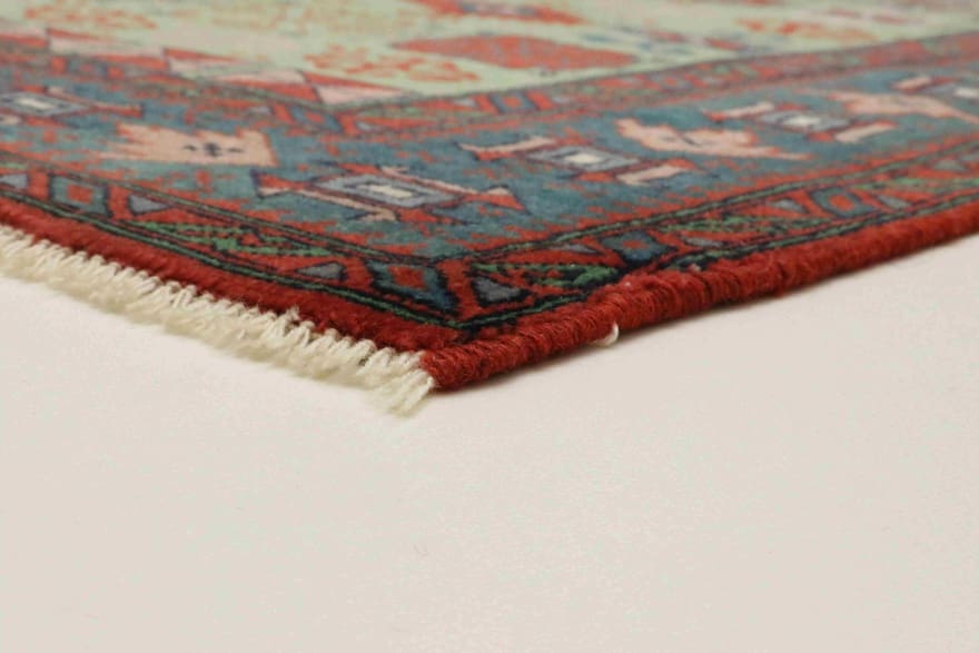 Orientteppich antik, 176 × 130 cm, Wolle
