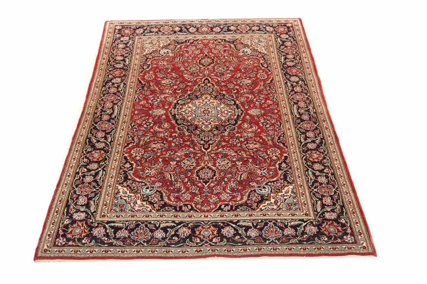 Kashan Perserteppich antik, 218 × 134 cm, Wolle