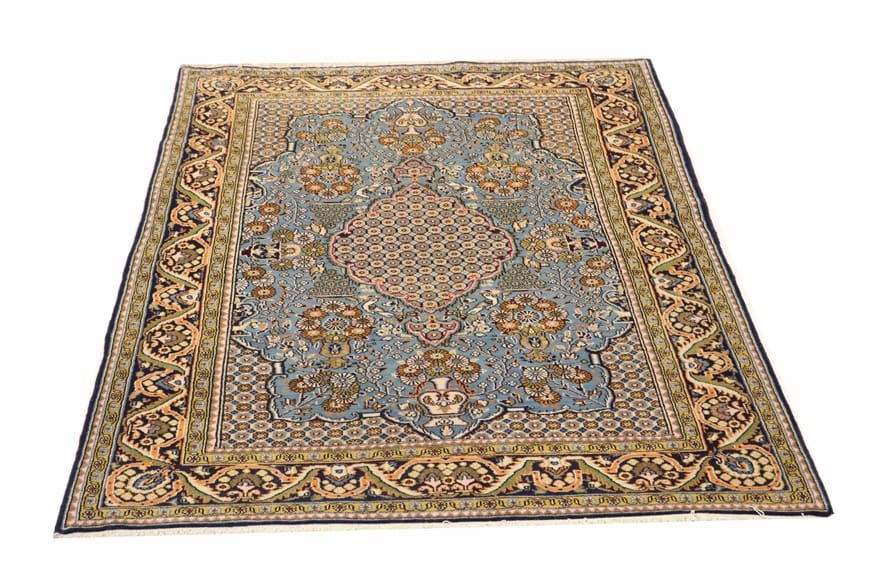 Ghom Perserteppich 215 × 136 cm aus Wolle, handgeknüpft
