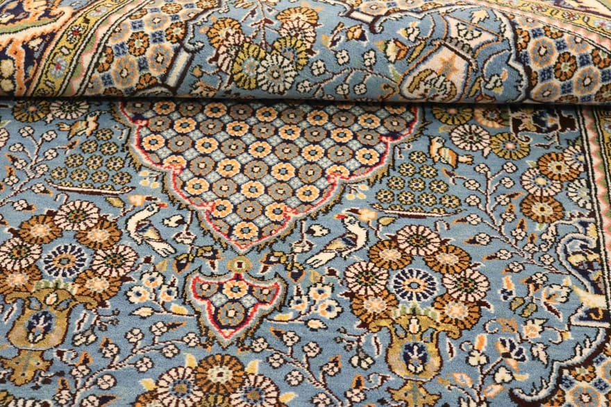 Ghom Perserteppich 215 × 136 cm aus Wolle, handgeknüpft