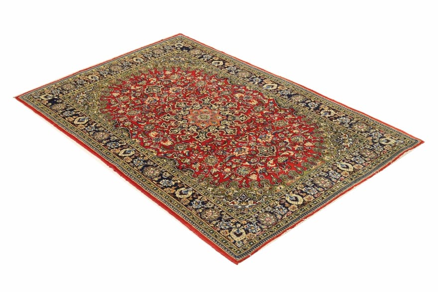 Handgeknüpfter Ghom Perserteppich 207 × 136 cm