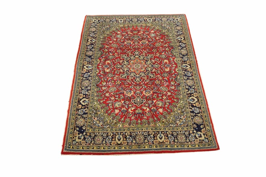 Handgeknüpfter Ghom Perserteppich 207 × 136 cm