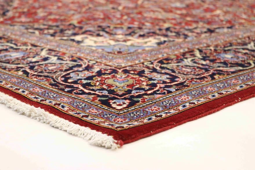 Handgeknüpfter Kashan Perserteppich, 214 × 140 cm, Wolle
