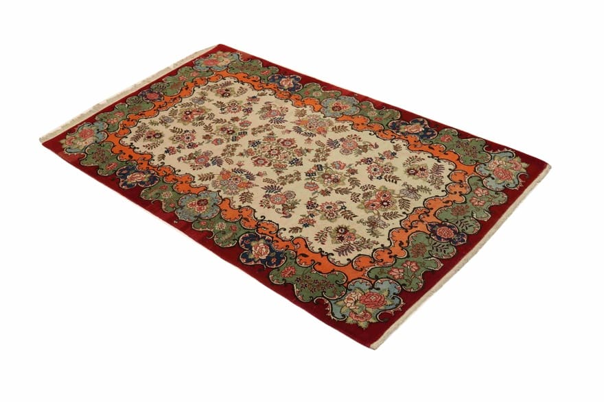 Antiker Kashan Perserteppich, 205 × 136 cm, Wolle