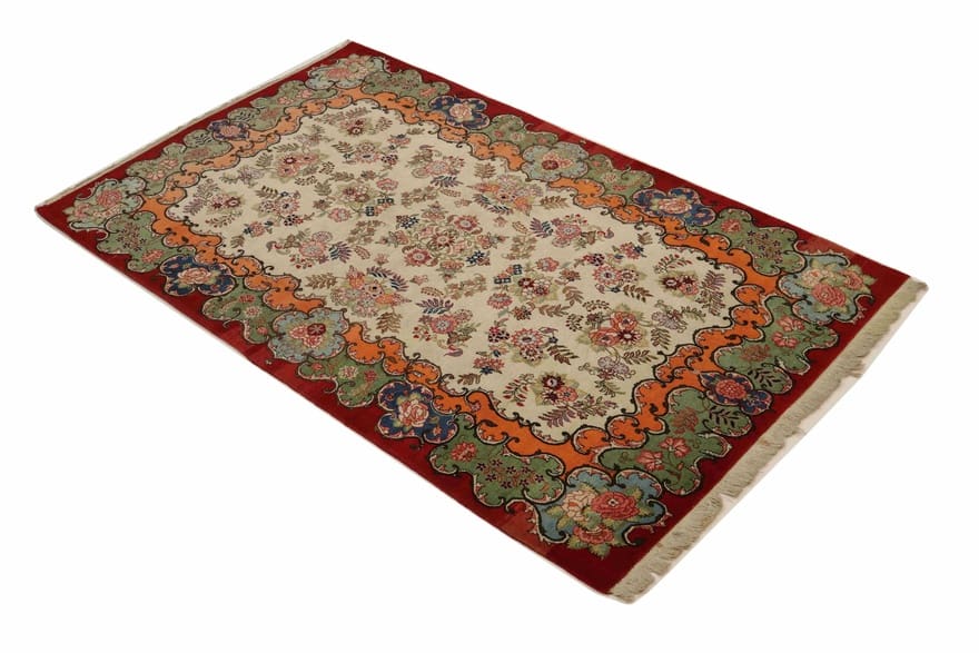 Antiker Kashan Perserteppich, 205 × 136 cm, Wolle