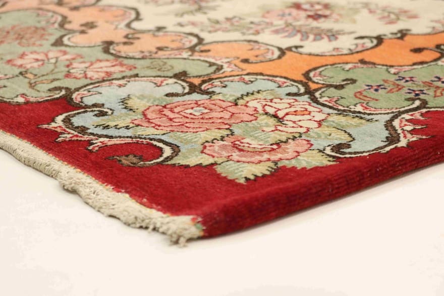 Antiker Kashan Perserteppich, 205 × 136 cm, Wolle