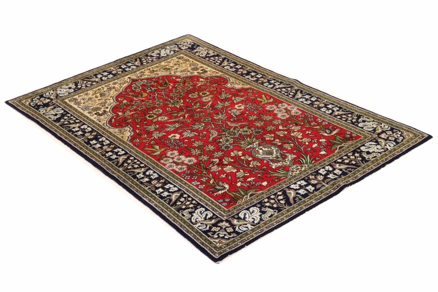 Ghom Perserteppich 208 × 138 cm aus Wolle, handgeknüpft