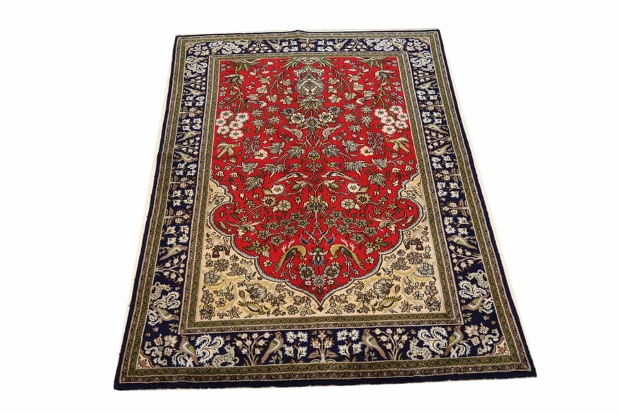 Ghom Perserteppich 208 × 138 cm aus Wolle, handgeknüpft