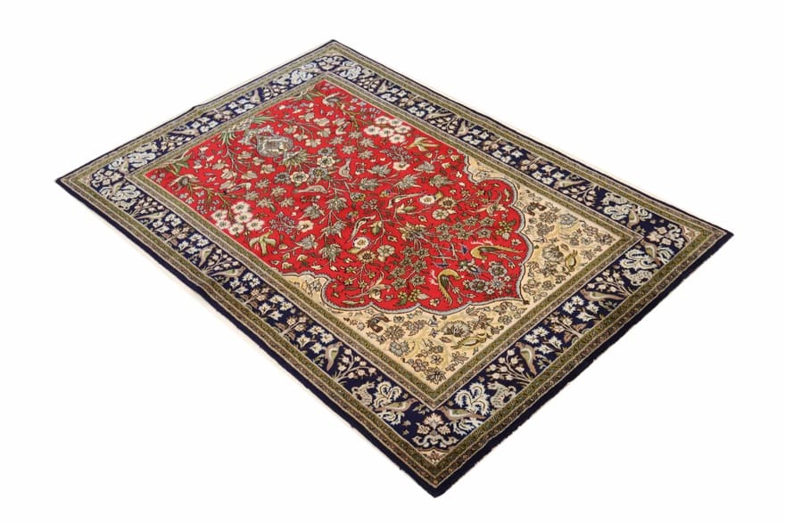 Ghom Perserteppich 208 × 138 cm aus Wolle, handgeknüpft