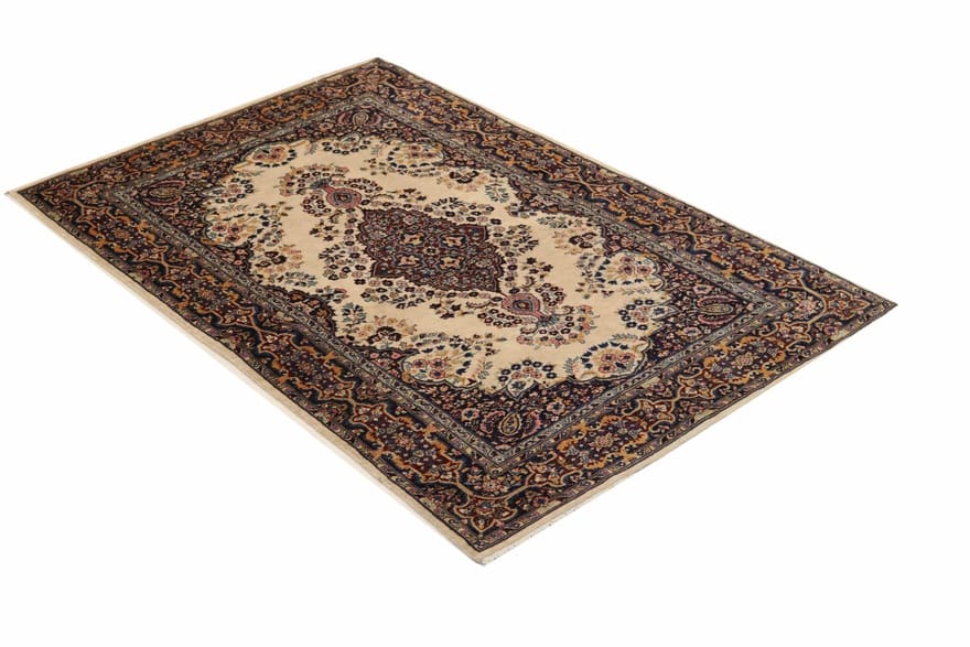 Handgeknüpfter Kashan Perserteppich 195 × 122 cm