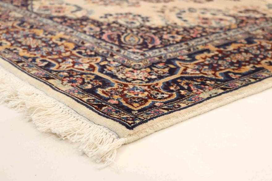 Handgeknüpfter Kashan Perserteppich 195 × 122 cm