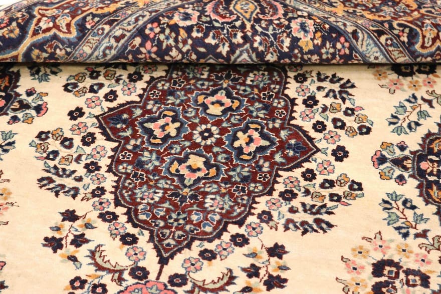 Handgeknüpfter Kashan Perserteppich 195 × 122 cm