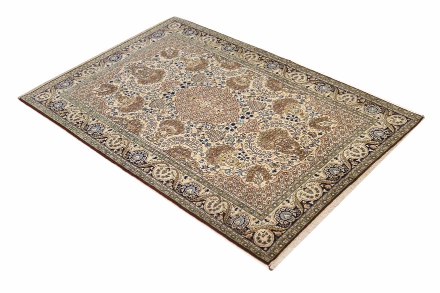 Ghom Perserteppich 206 × 138 cm aus Wolle, handgeknüpft