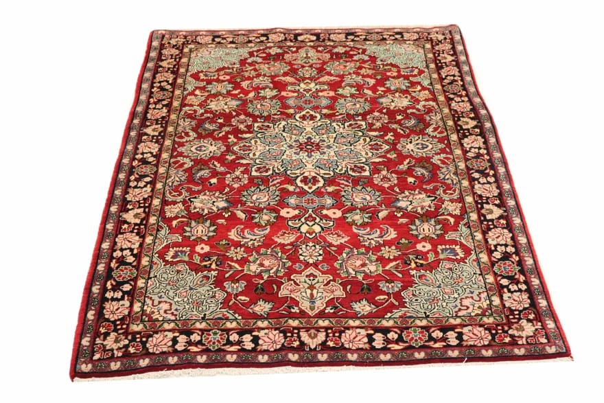 Handgeknüpfter Sarough Farahan Perserteppich, 218 × 132 cm, Wolle