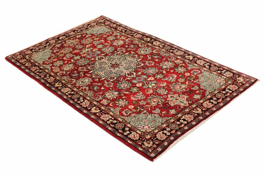 Handgeknüpfter Sarough Farahan Perserteppich, 218 × 132 cm, Wolle