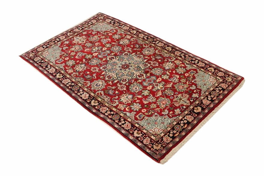 Handgeknüpfter Sarough Farahan Perserteppich, 218 × 132 cm, Wolle