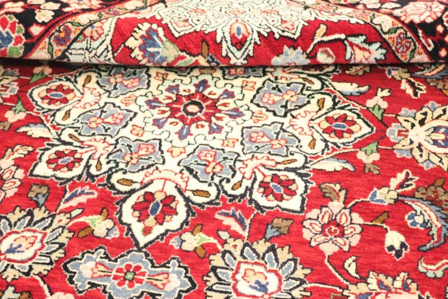 Handgeknüpfter Sarough Farahan Perserteppich, 218 × 132 cm, Wolle