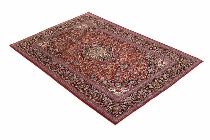 Antiker Kashan Perserteppich, 212 × 138 cm, Wolle