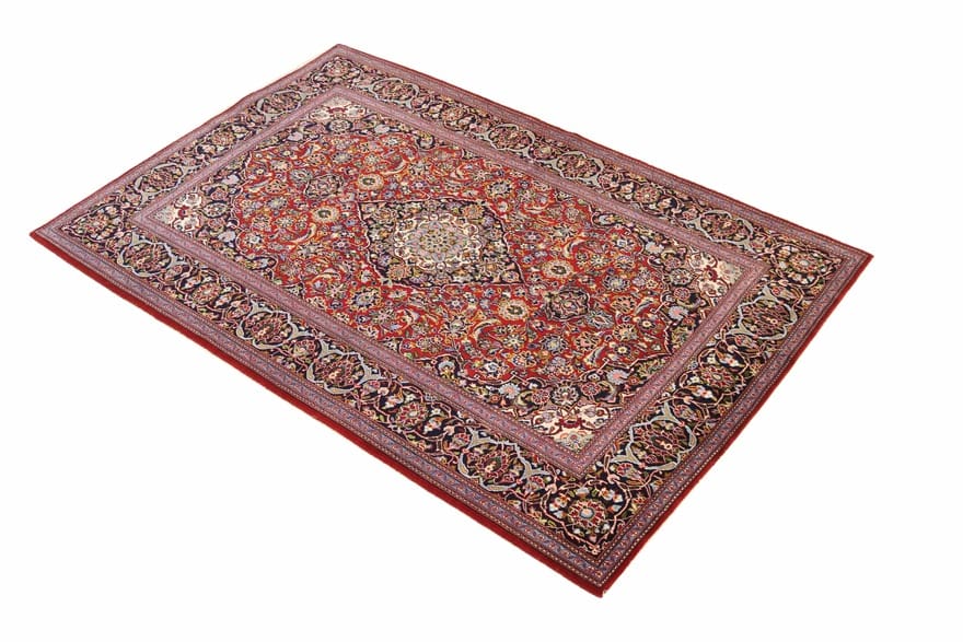 Antiker Kashan Perserteppich, 212 × 138 cm, Wolle