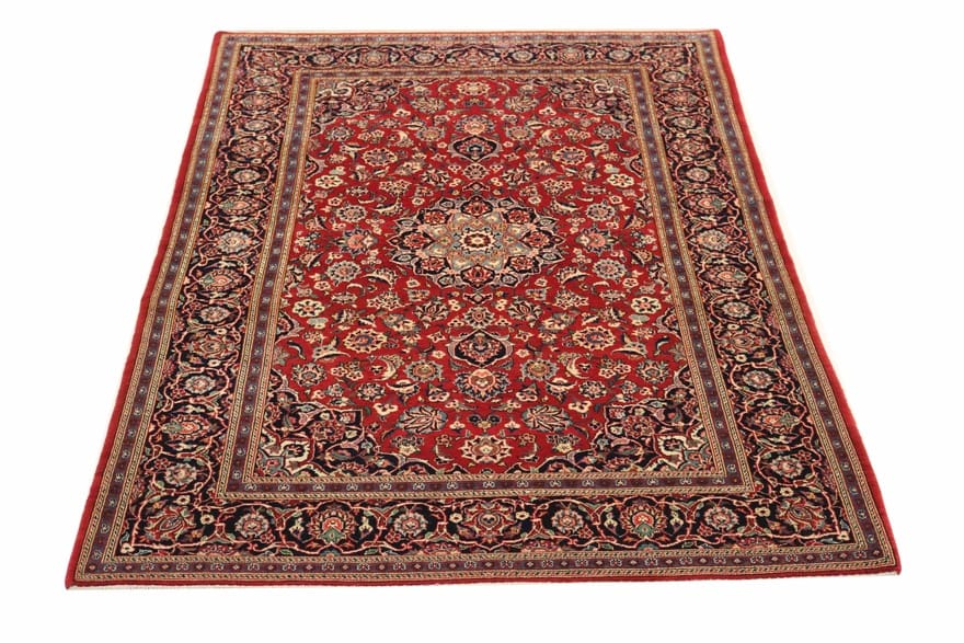 Antiker Kashan Perserteppich, 212 × 137 cm, Wolle