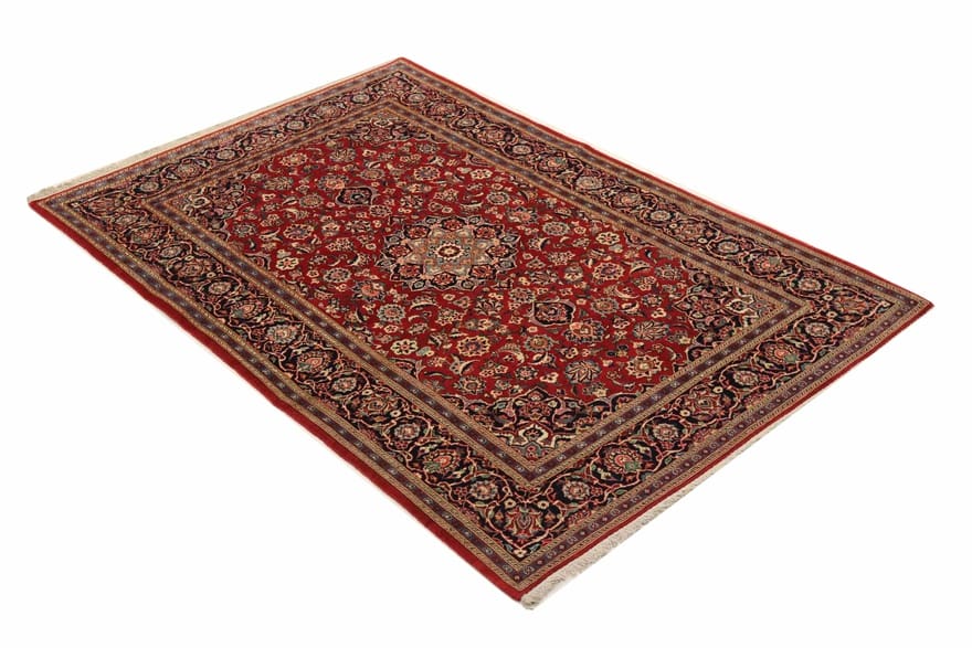 Antiker Kashan Perserteppich, 212 × 137 cm, Wolle