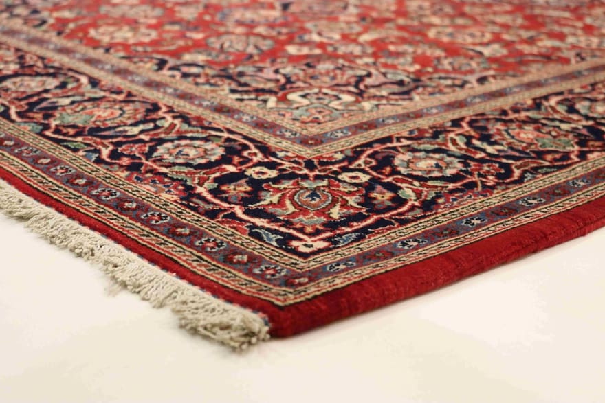 Antiker Kashan Perserteppich, 212 × 137 cm, Wolle