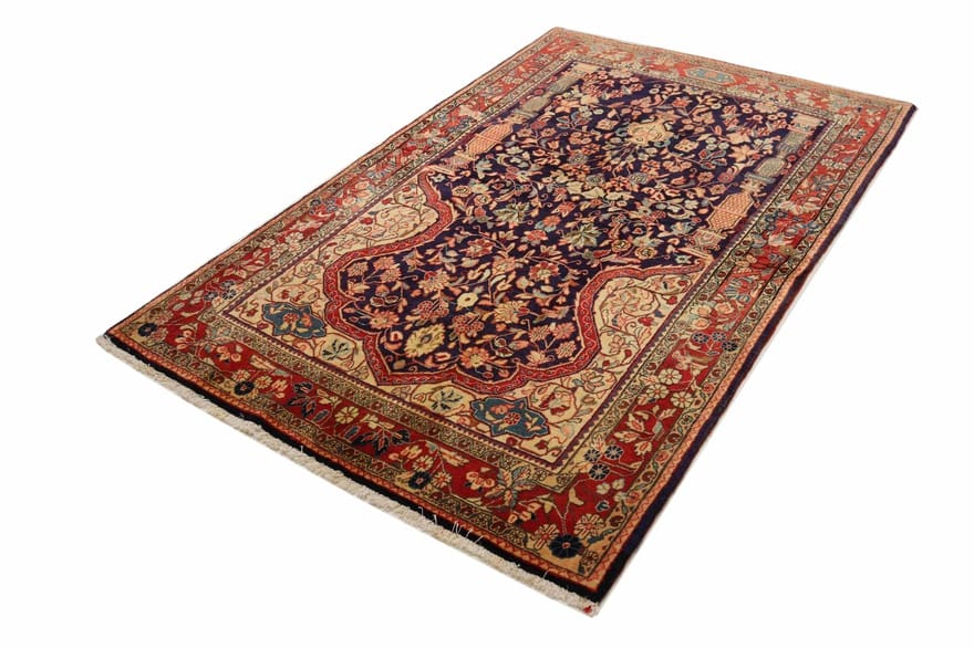 Handgeknüpfter Sarough Farahan Perserteppich, 210 × 132 cm, Wolle