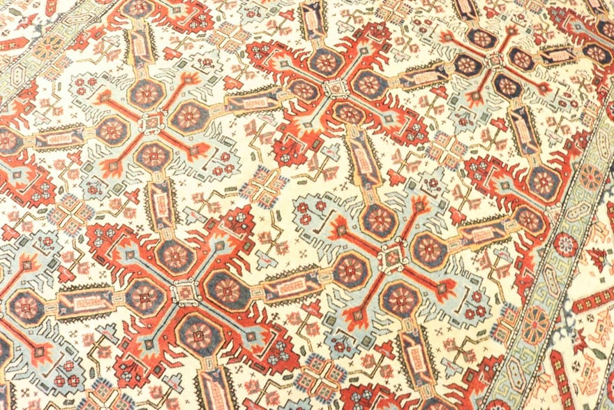 ghom-antik-teppich-206x141-cm-hochwertige-seide-handgeknupft-4 Ghom Perserteppich antik, 204 × 140 cm, Wolle