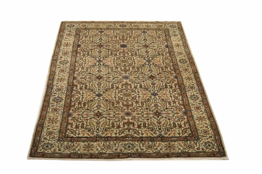 kerman-teppich-214x137-cm-hochwertig-handgeknupft-perserteppich-1 Kerman Perserteppich antik, 212 × 136 cm, Wolle
