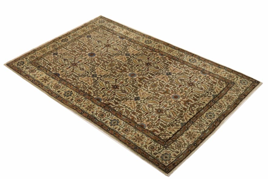 kerman-teppich-214x137-cm-hochwertig-handgeknupft-perserteppich-2 Kerman Perserteppich antik, 212 × 136 cm, Wolle