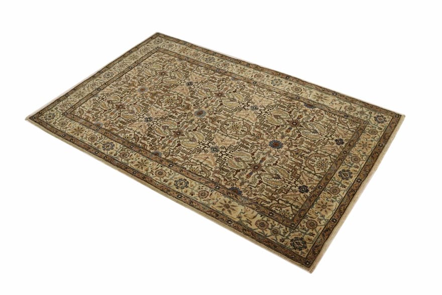 kerman-teppich-214x137-cm-hochwertig-handgeknupft-perserteppich-4 Kerman Perserteppich antik, 212 × 136 cm, Wolle