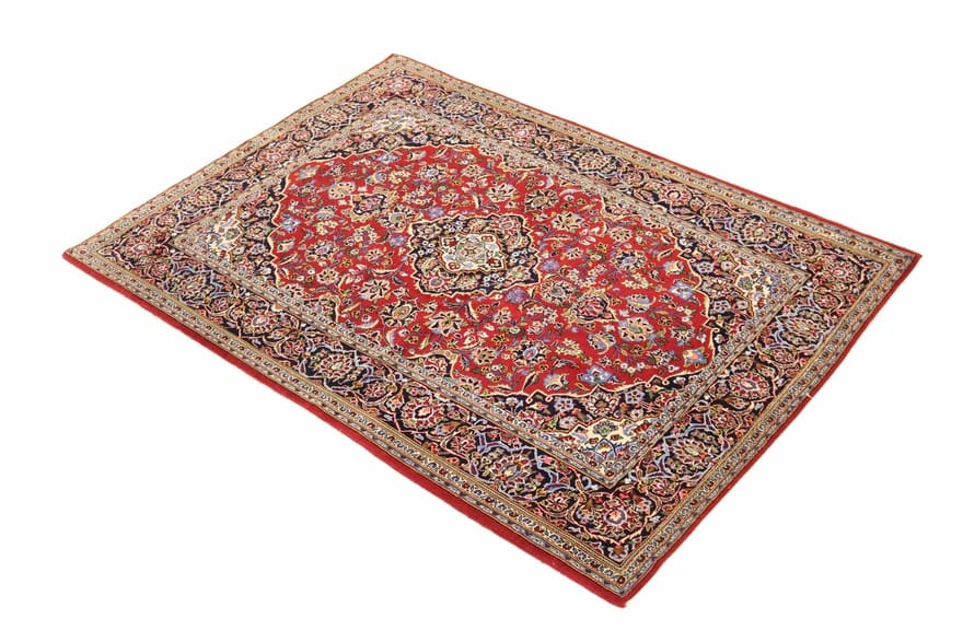 Handgeknüpfter Kashan Perserteppich, 200 × 140 cm, Wolle