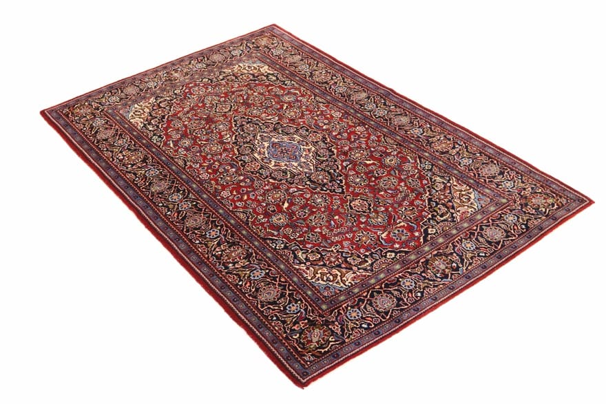 Kashan Perserteppich aus Iran, 215 × 137 cm