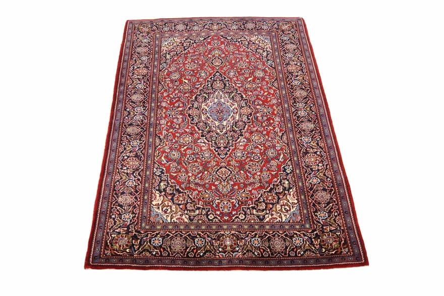 Kashan Perserteppich aus Iran, 215 × 137 cm