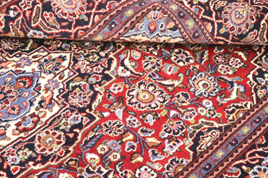 Kashan Perserteppich aus Iran, 215 × 137 cm