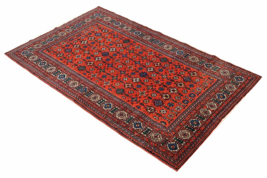 Antiker Orientteppich, 210 × 129 cm, Wolle