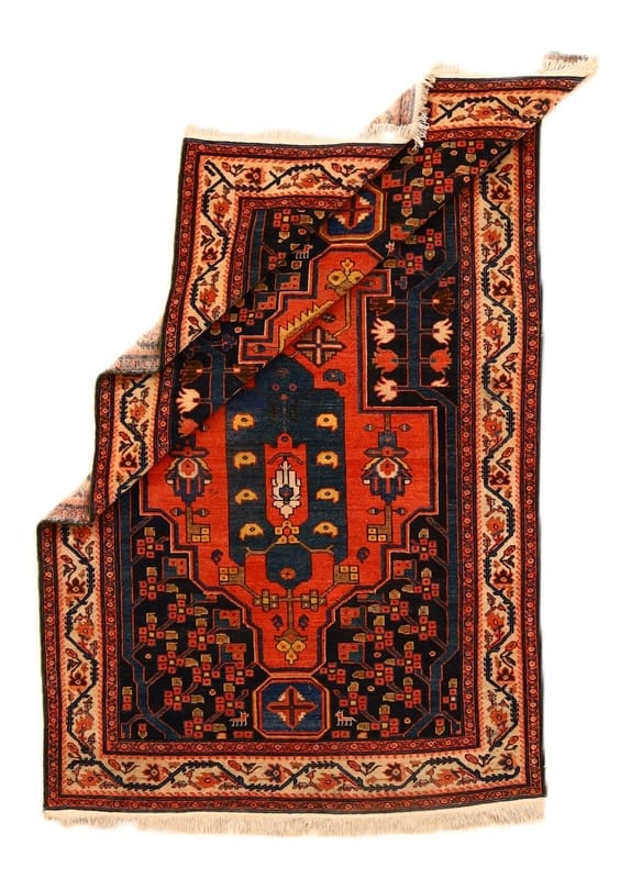 antiker-malayer-orientteppich-203x127-cm-handgeknupft-unikat-1 Malayer Perserteppich 201 × 126 cm aus Wolle, handgeknüpft