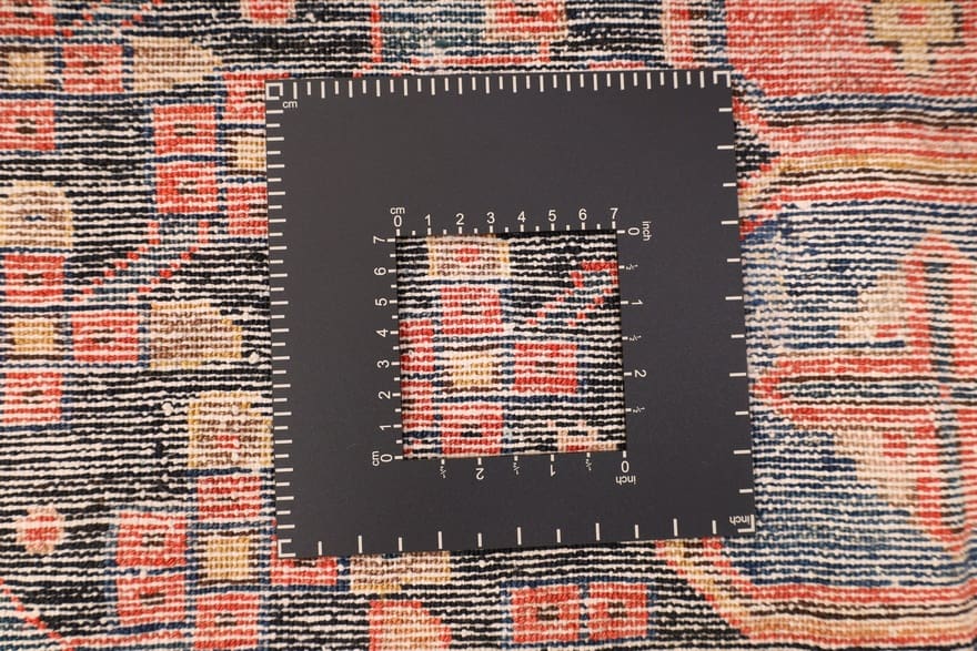 antiker-malayer-orientteppich-203x127-cm-handgeknupft-unikat-7 Malayer Perserteppich 201 × 126 cm aus Wolle, handgeknüpft