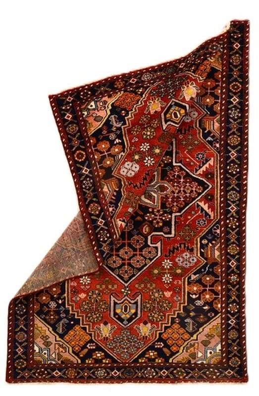 Hamadan Perserteppich antik, 200 × 129 cm, Wolle & Seide